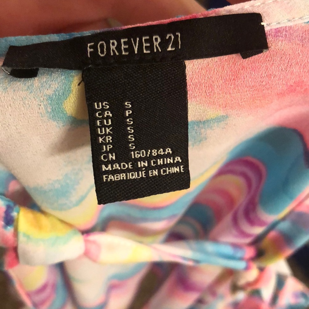 Multi Color Chiffon Tank Top - Picture 4 of 4